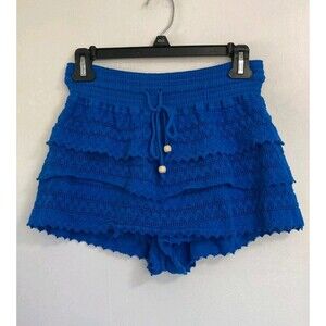 Blanco By Nature Skirt Girls L Blue Boho Ruffle Skort Granola